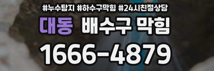 대동 배수구 막힘