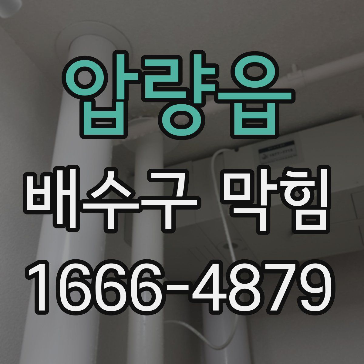 압량읍 배수구 막힘