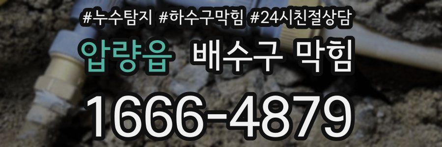 압량읍 배수구 막힘