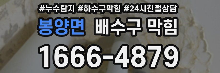 봉양면 배수구 막힘