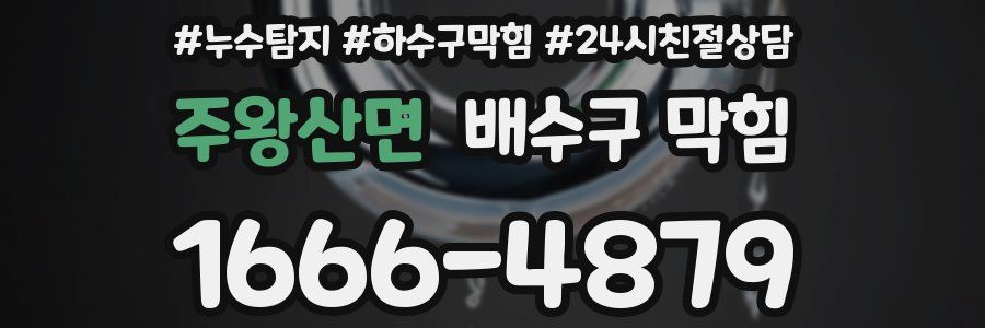 주왕산면 배수구 막힘