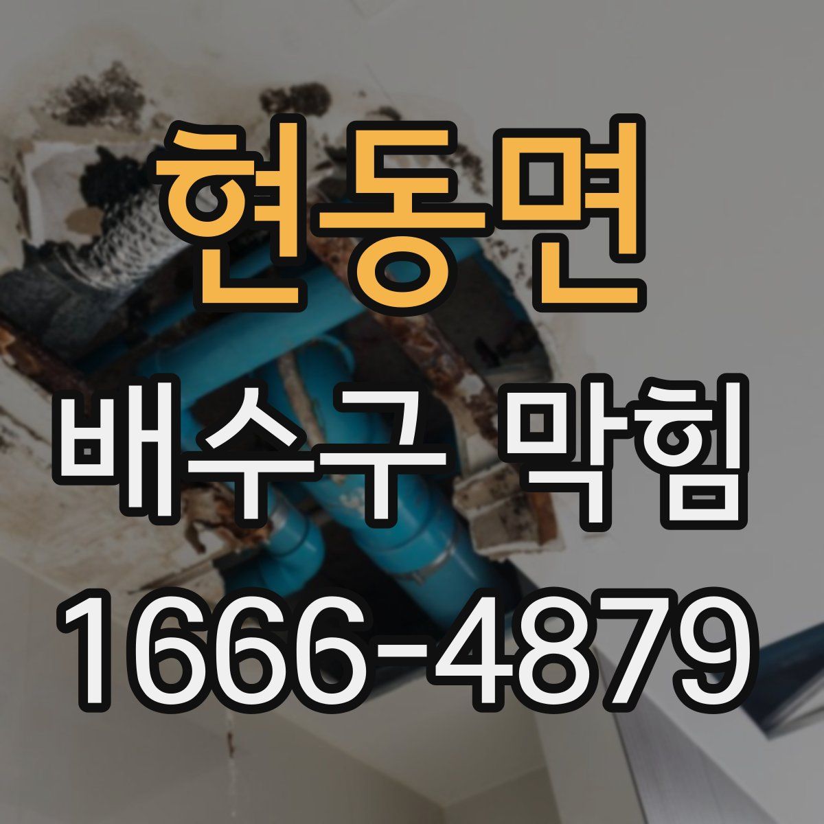 현동면 배수구 막힘