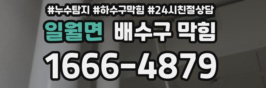 일월면 배수구 막힘