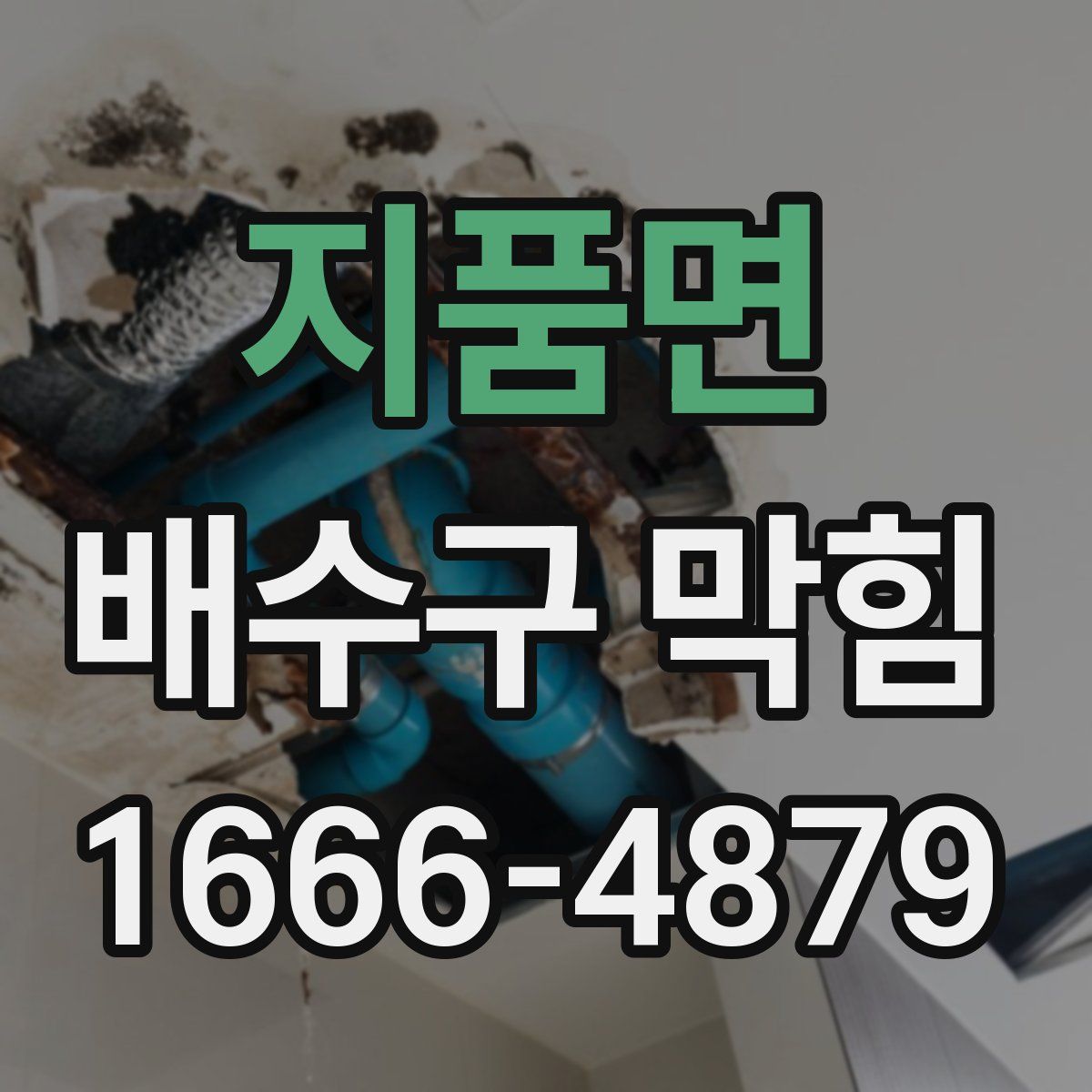 지품면 배수구 막힘