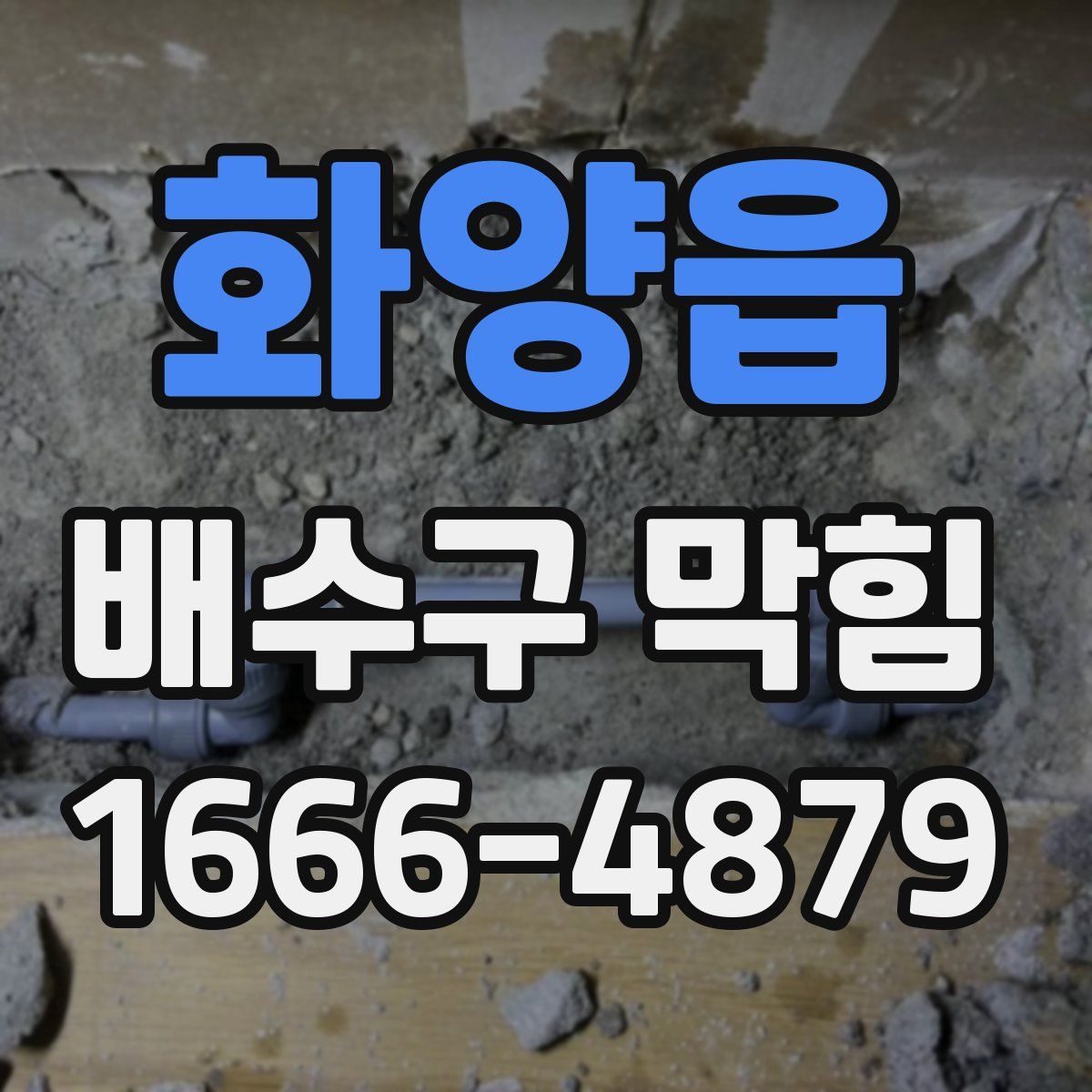 화양읍 배수구 막힘