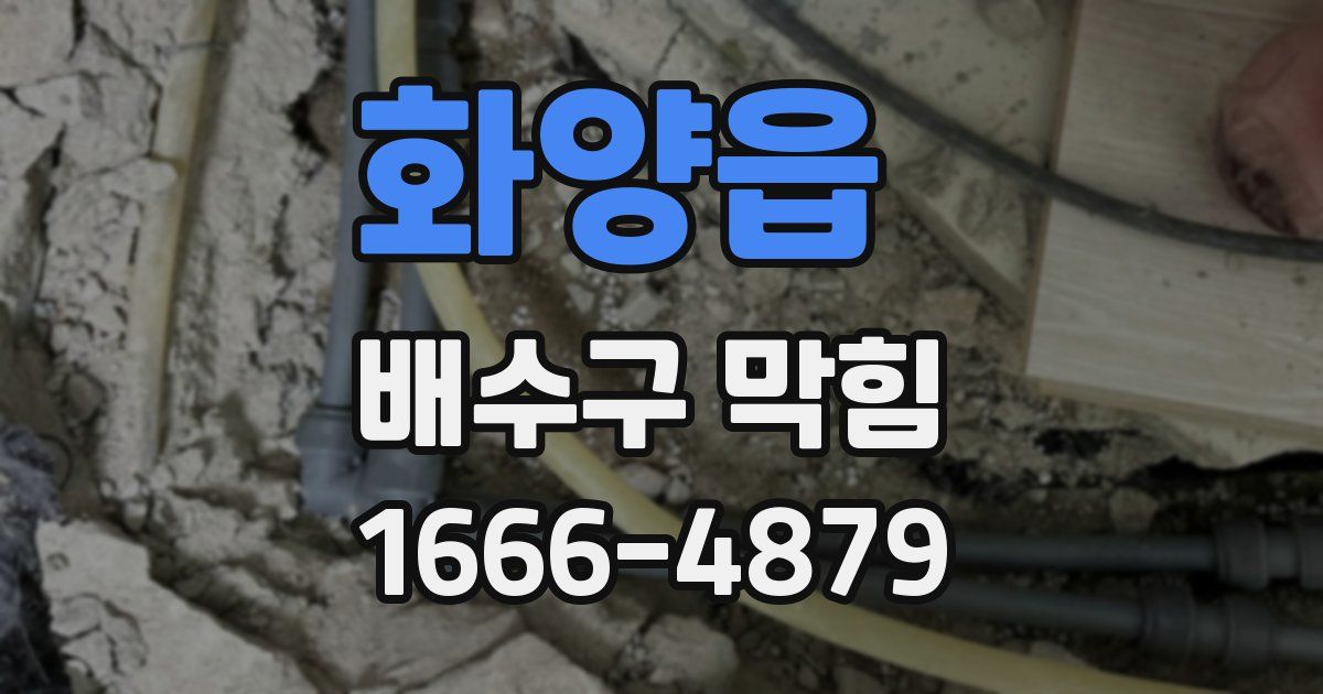 화양읍 배수구 막힘