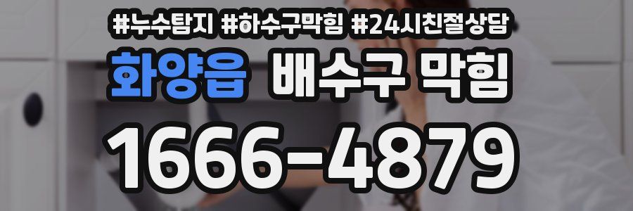 화양읍 배수구 막힘