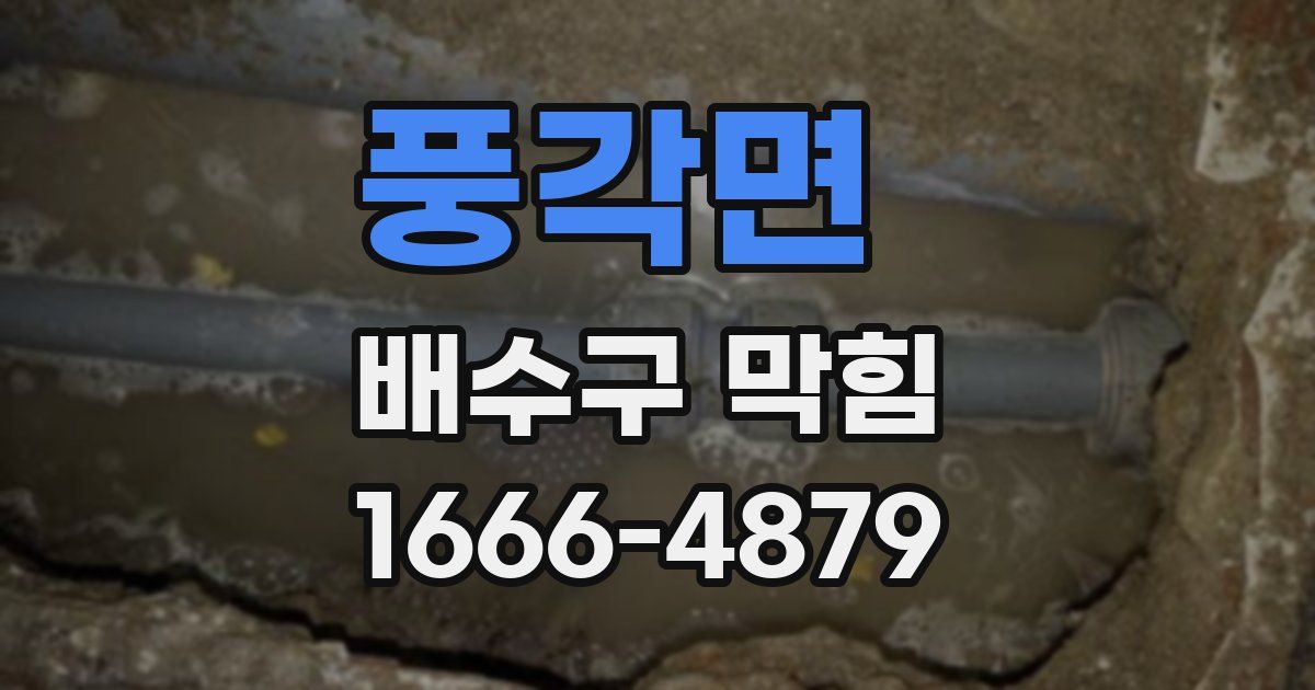 풍각면 배수구 막힘