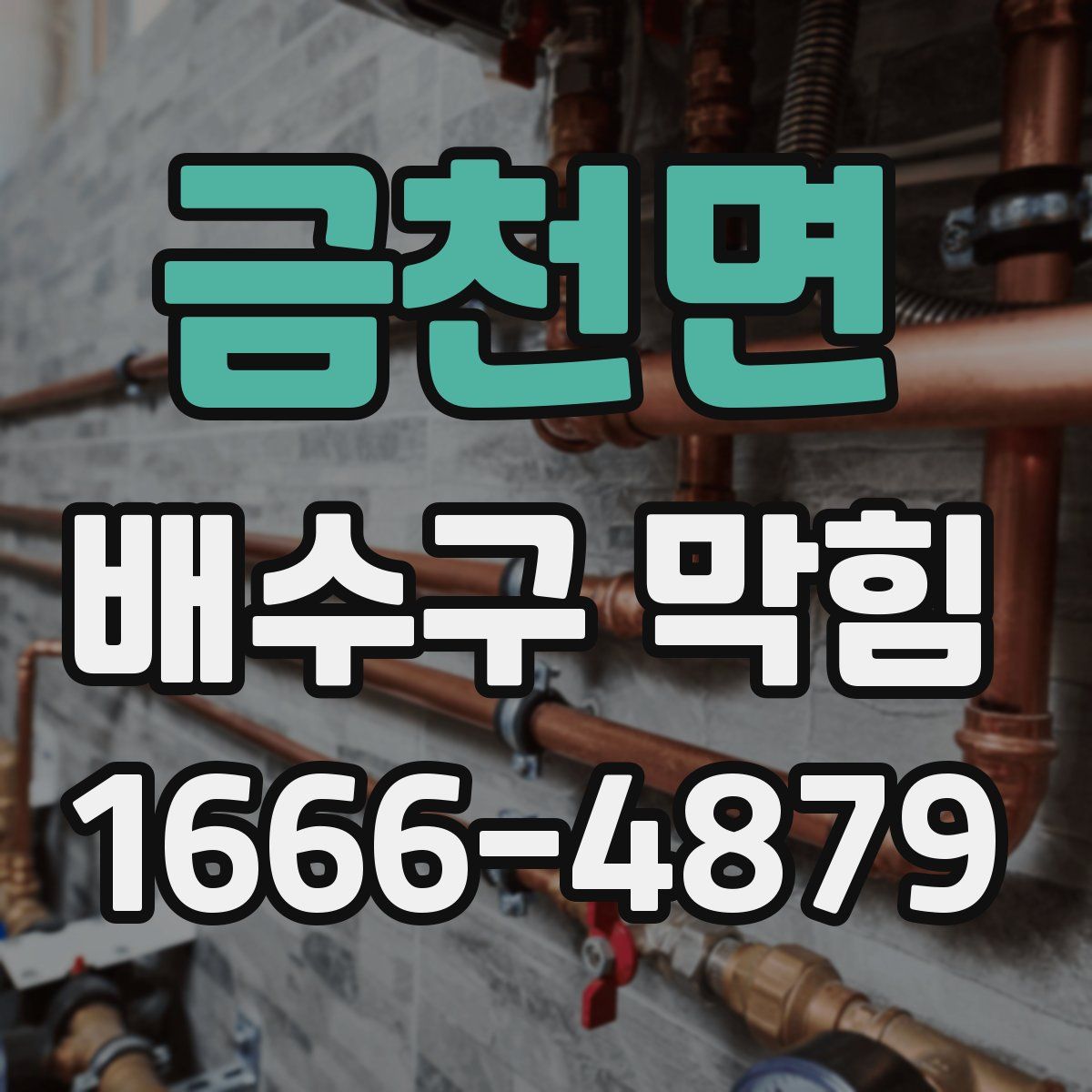 금천면 배수구 막힘