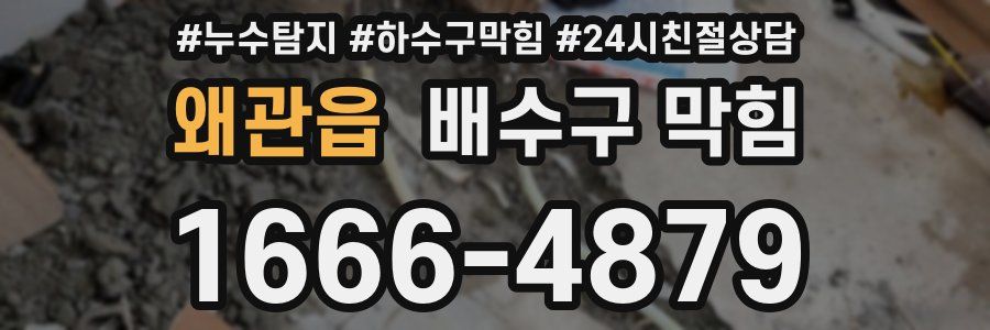 왜관읍 배수구 막힘