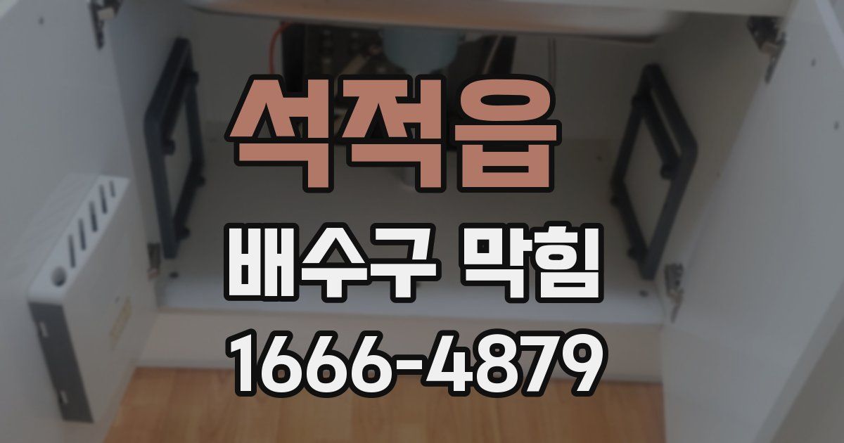 석적읍 배수구 막힘