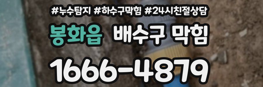봉화읍 배수구 막힘