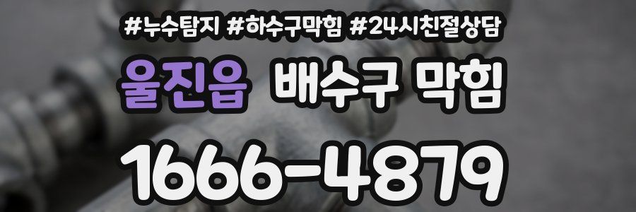 울진읍 배수구 막힘