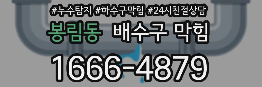 봉림동 배수구 막힘