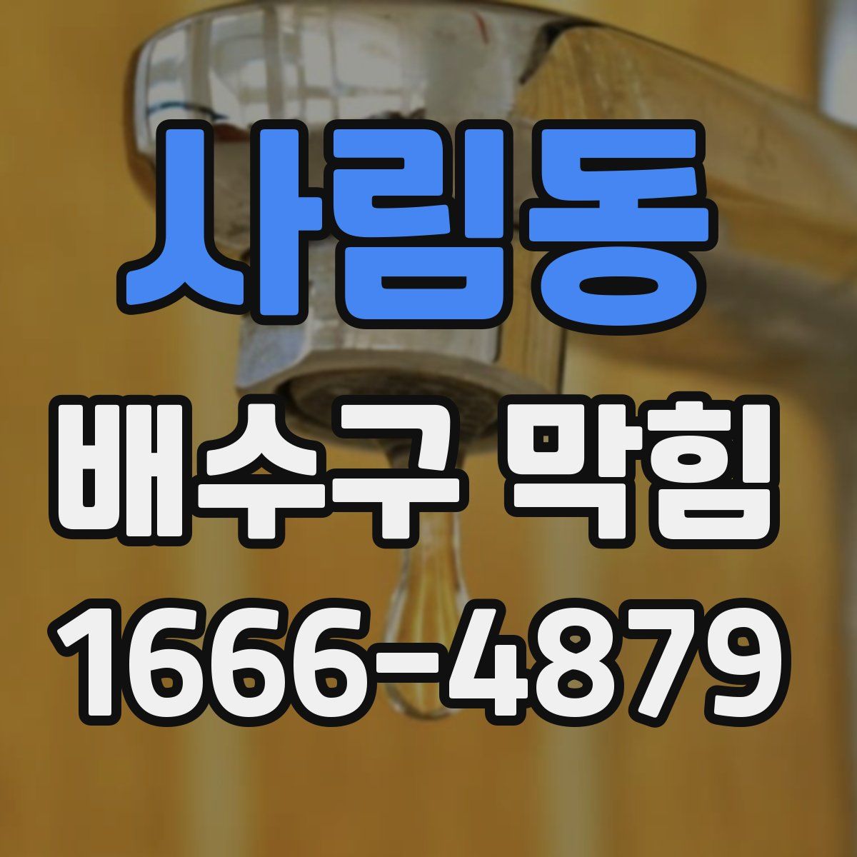 사림동 배수구 막힘