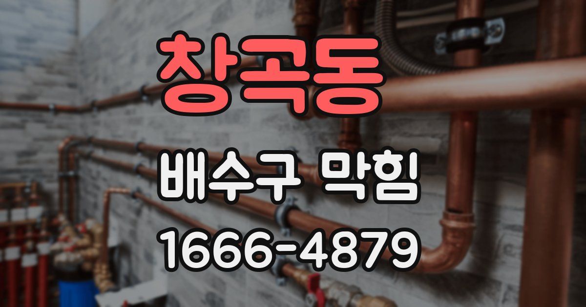 창곡동 배수구 막힘