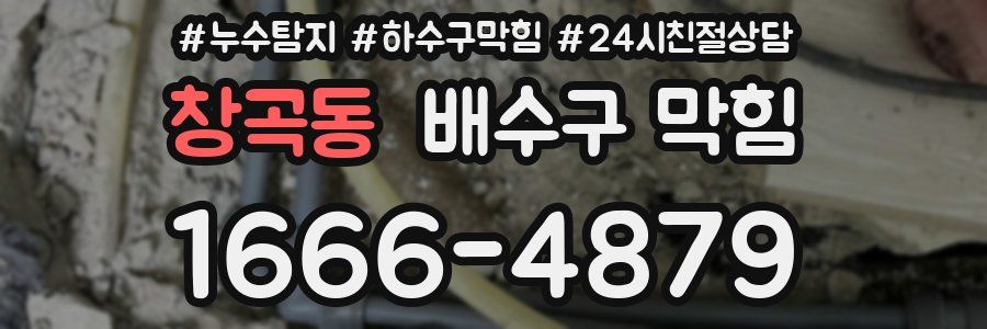 창곡동 배수구 막힘