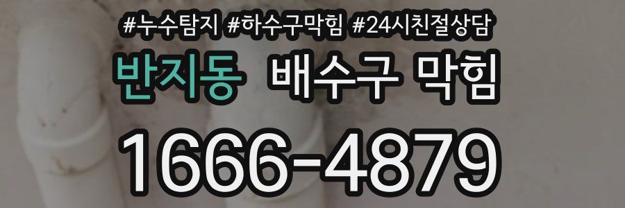 반지동 배수구 막힘