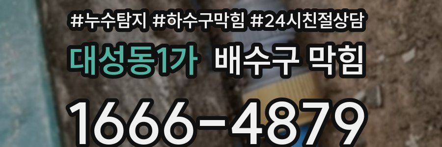 대성동1가 배수구 막힘