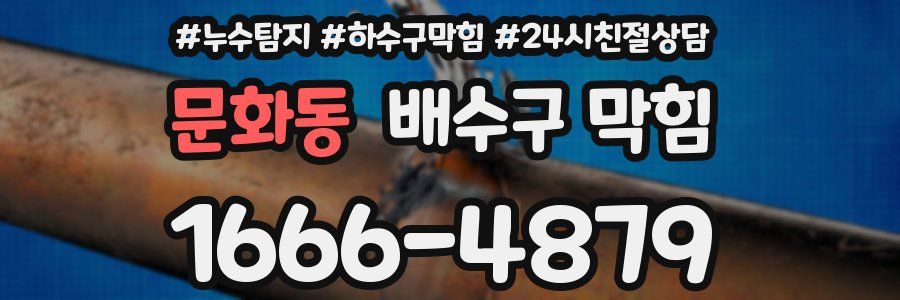 문화동 배수구 막힘