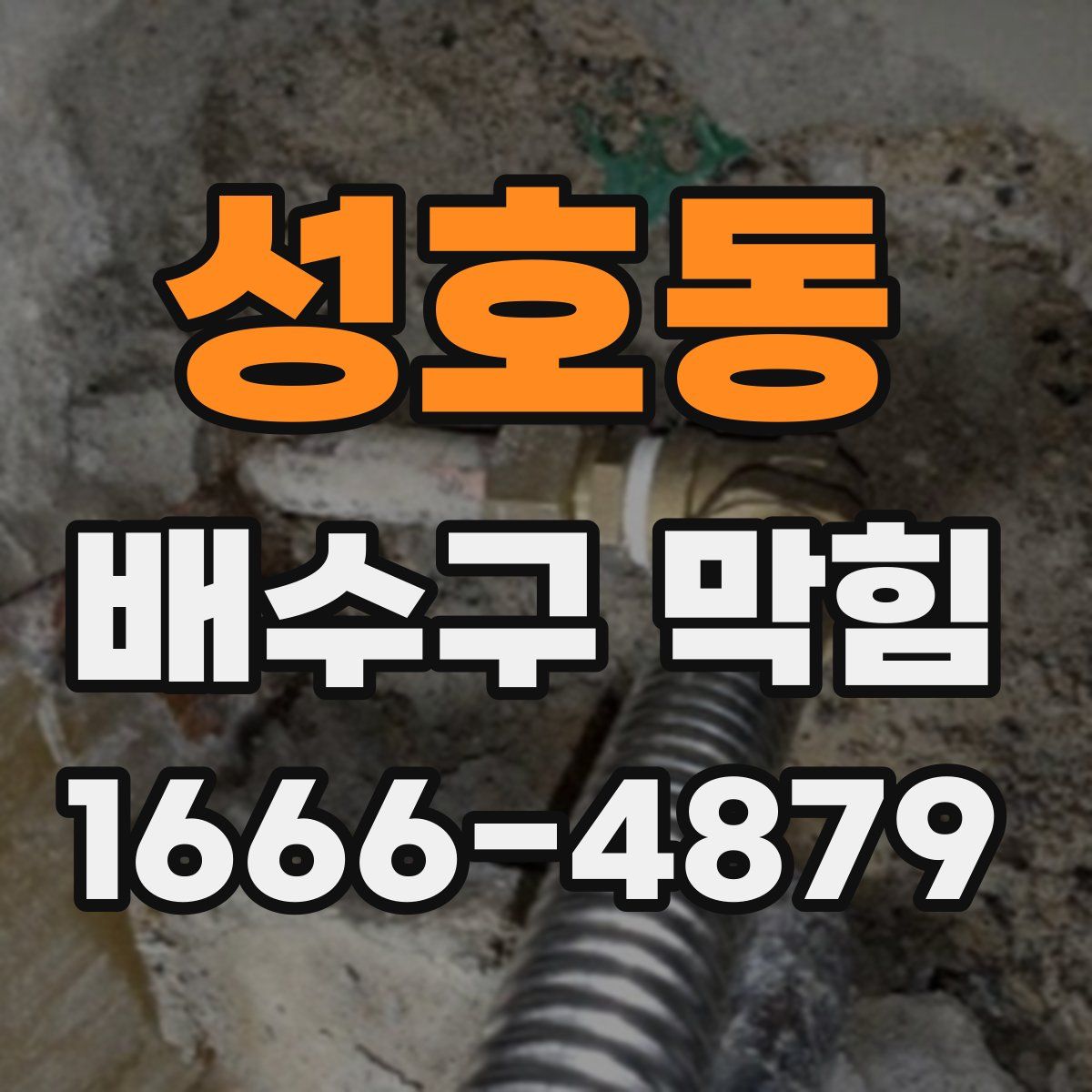 성호동 배수구 막힘