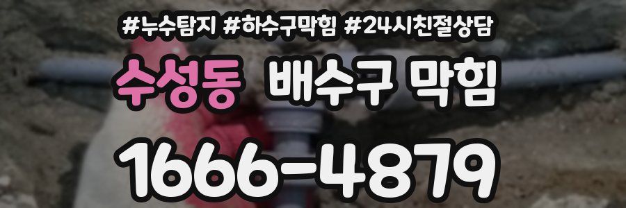 수성동 배수구 막힘