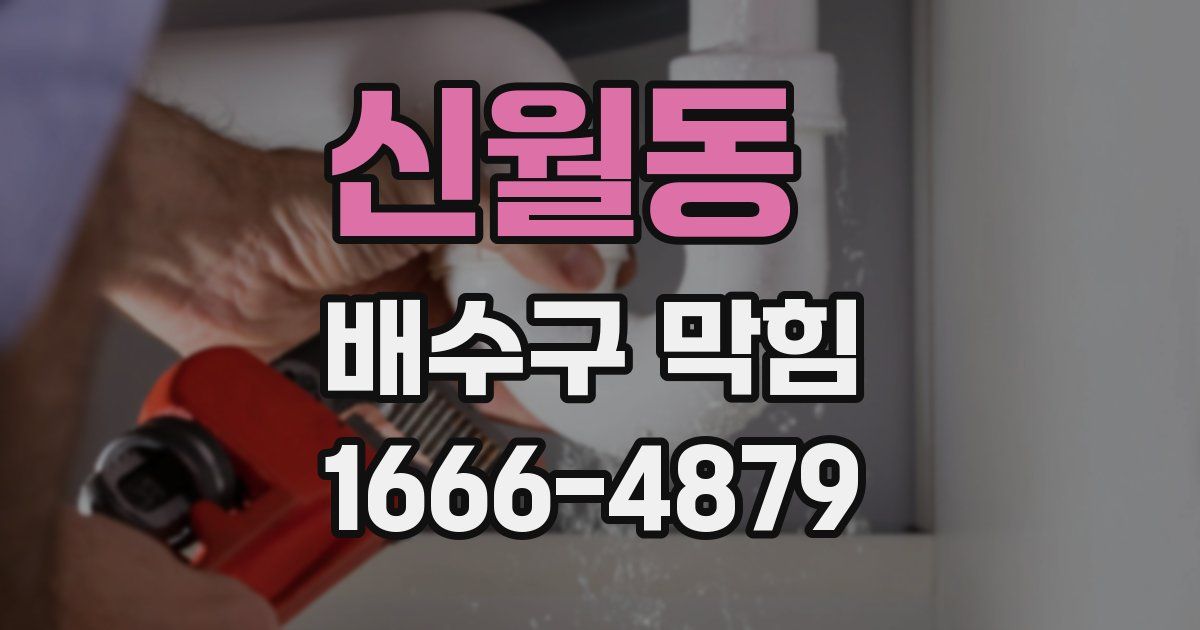 신월동 배수구 막힘