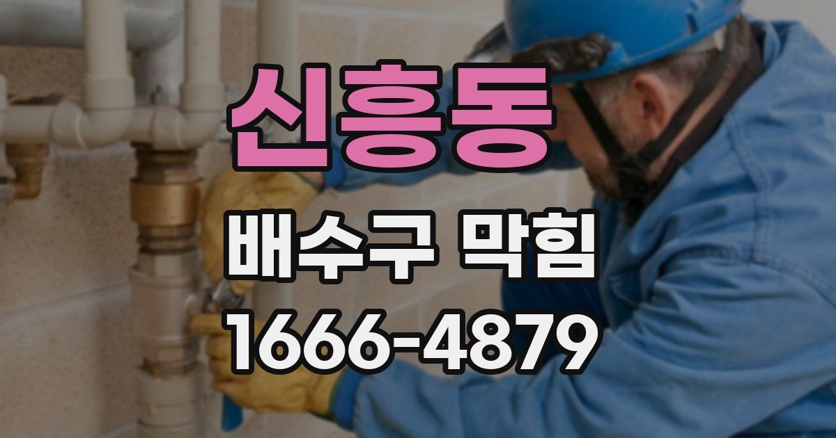 신흥동 배수구 막힘