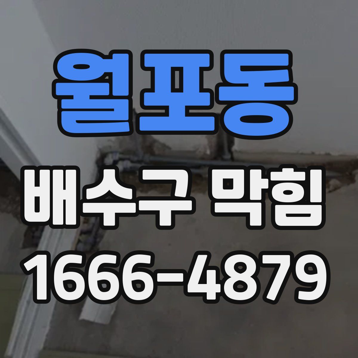 월포동 배수구 막힘