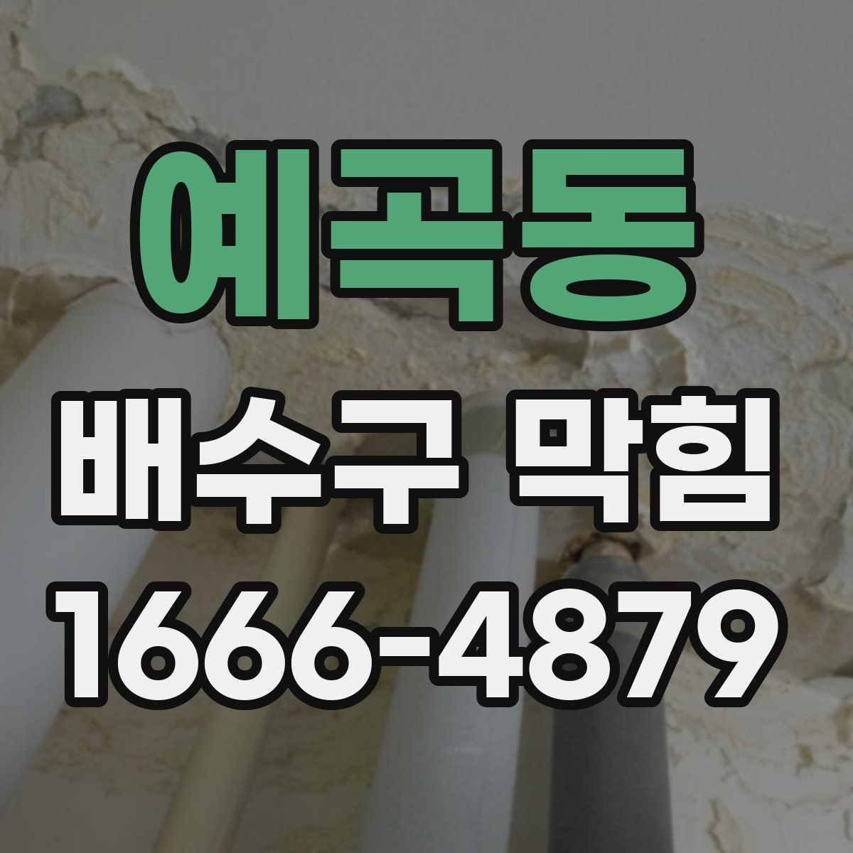 예곡동 배수구 막힘