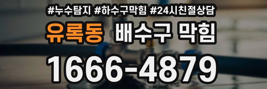 유록동 배수구 막힘
