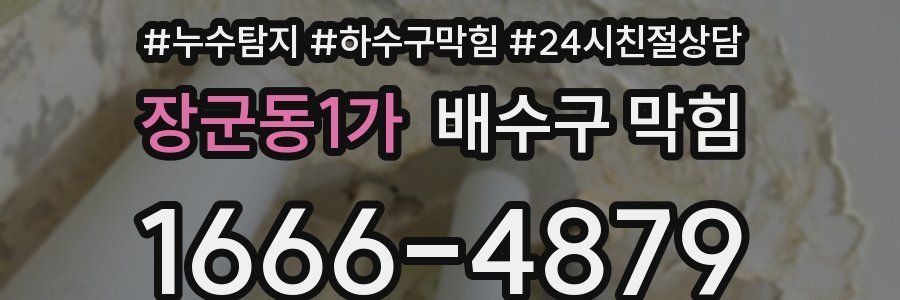 장군동1가 배수구 막힘
