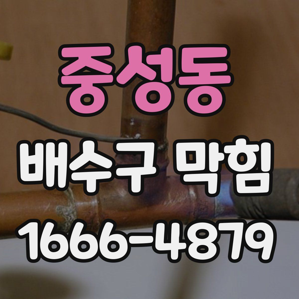 중성동 배수구 막힘