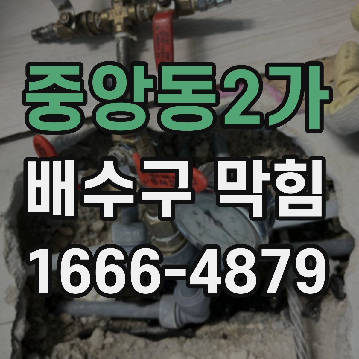 중앙동2가 배수구 막힘