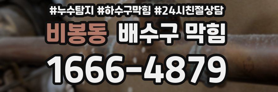 비봉동 배수구 막힘