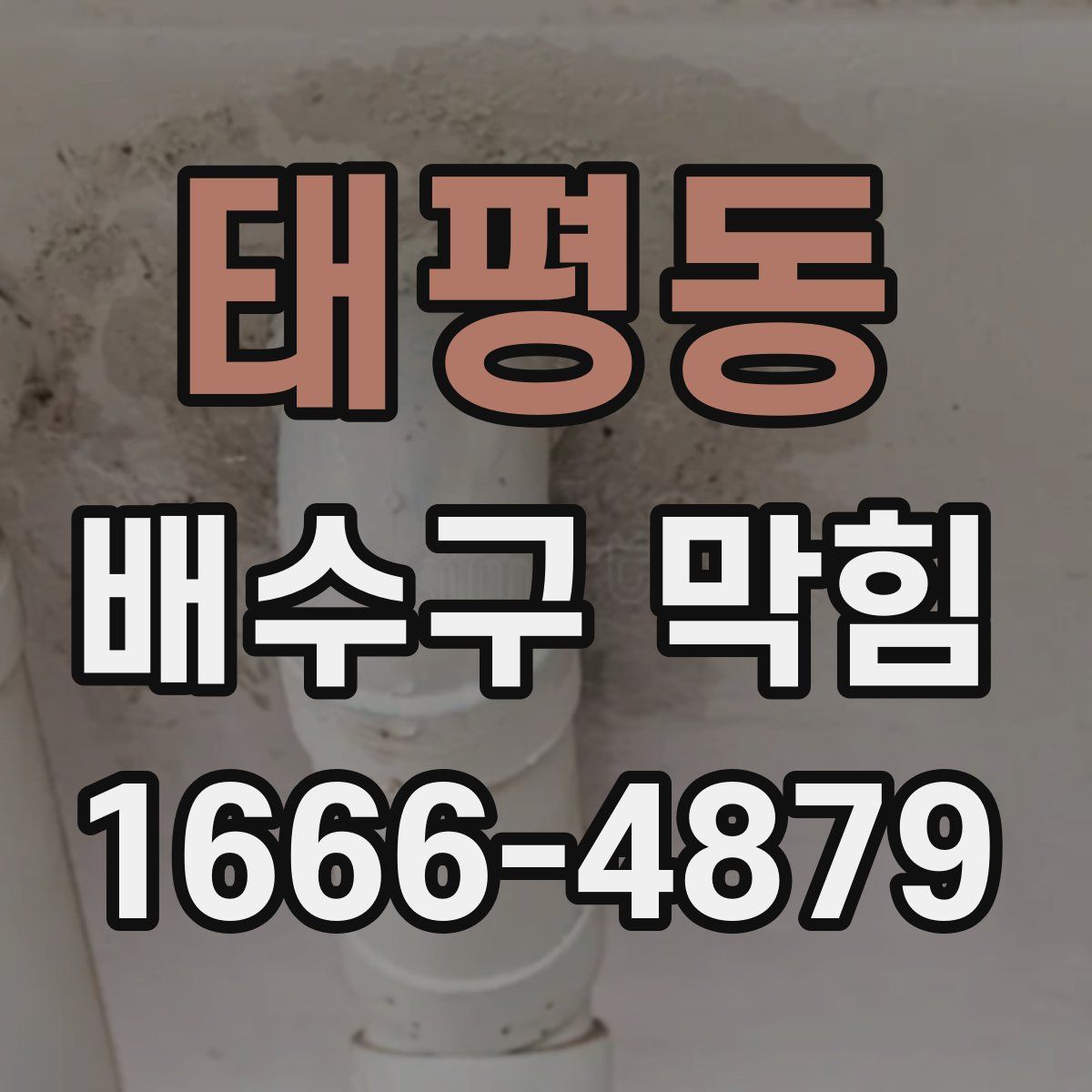 태평동 배수구 막힘