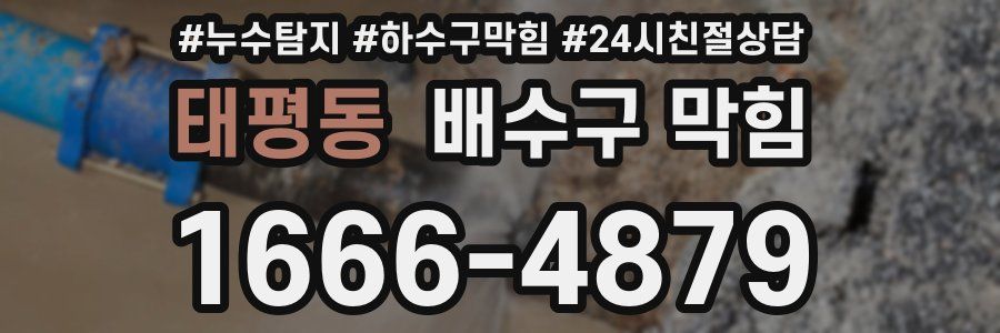 태평동 배수구 막힘