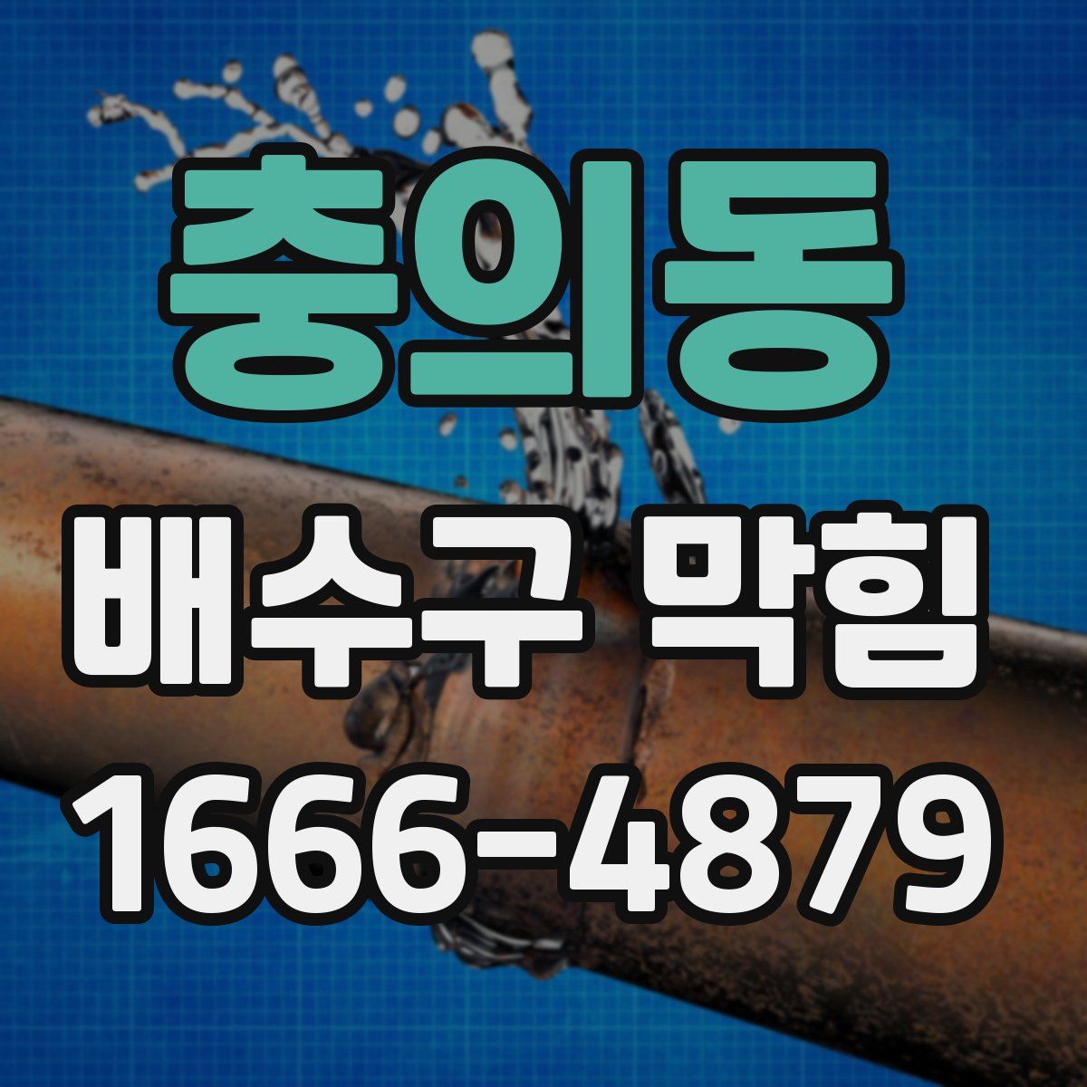 충의동 배수구 막힘