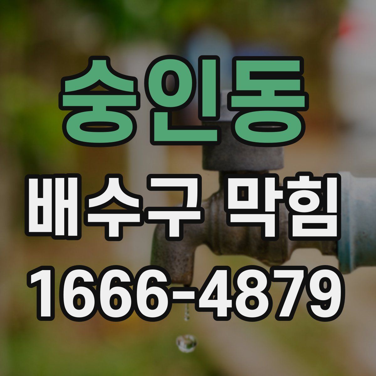 숭인동 배수구 막힘