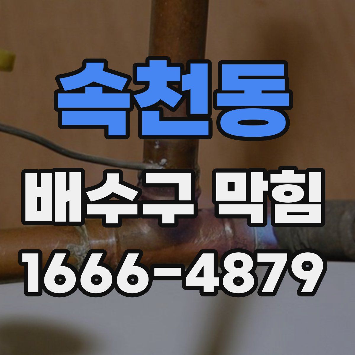 속천동 배수구 막힘