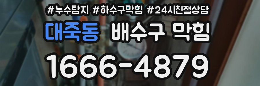 대죽동 배수구 막힘