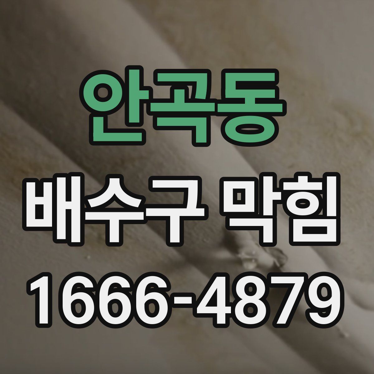 안곡동 배수구 막힘