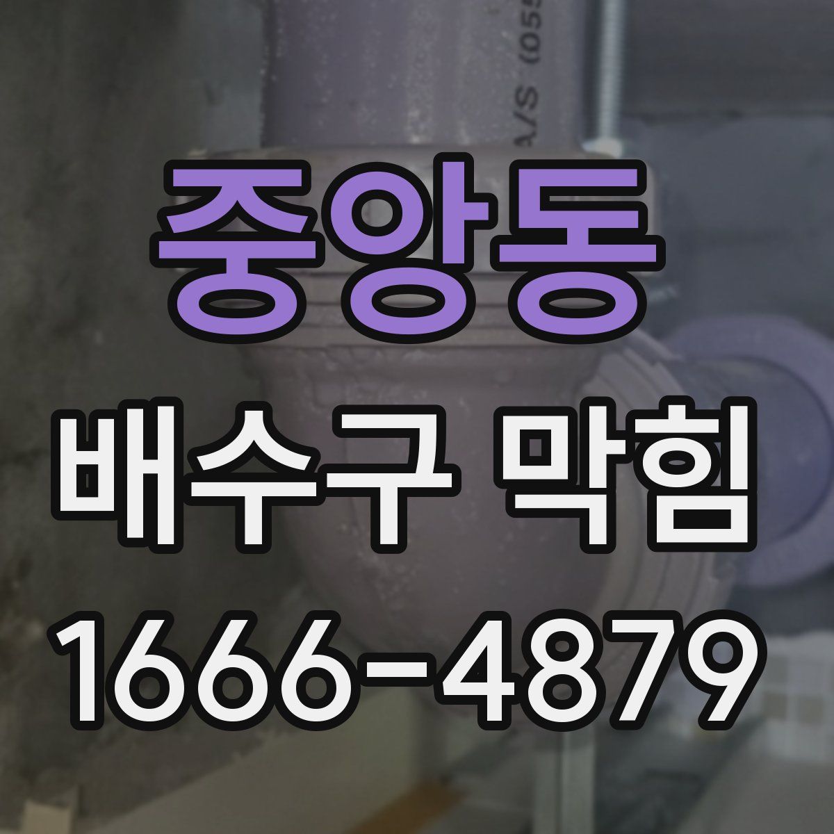 중앙동 배수구 막힘