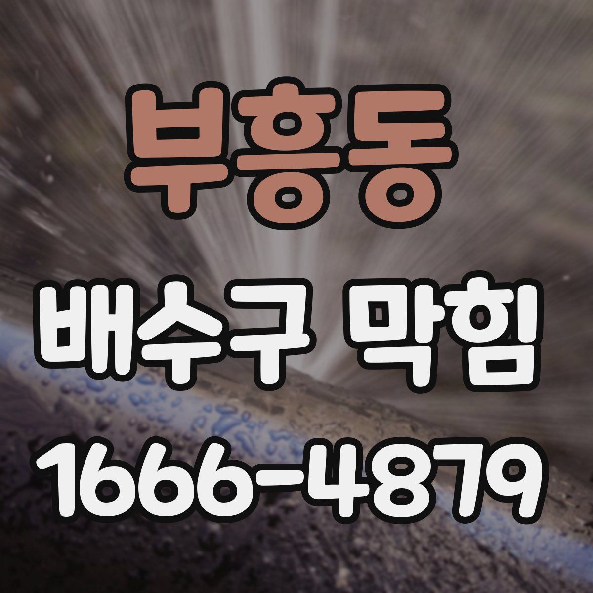 부흥동 배수구 막힘