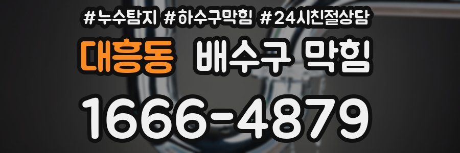 대흥동 배수구 막힘