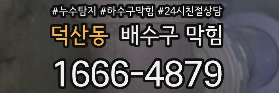 덕산동 배수구 막힘