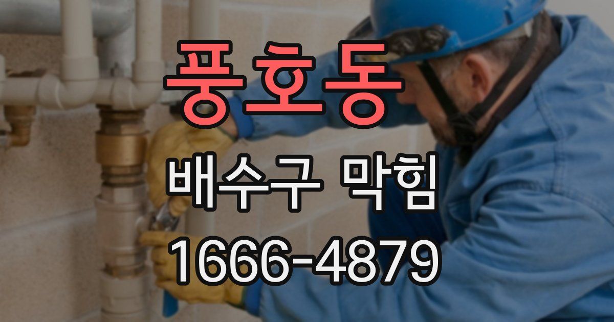 풍호동 배수구 막힘