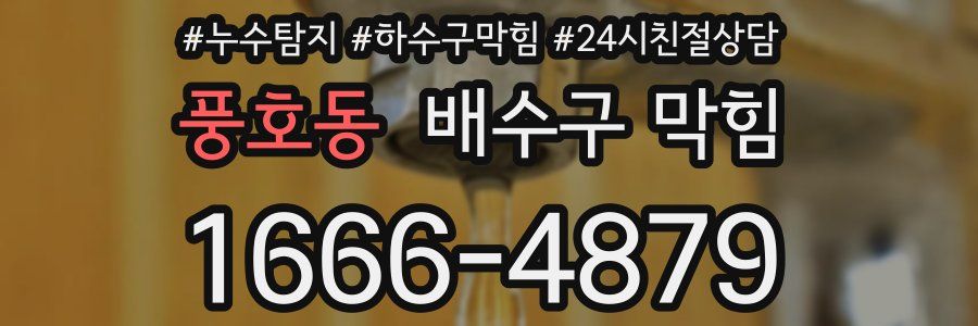 풍호동 배수구 막힘