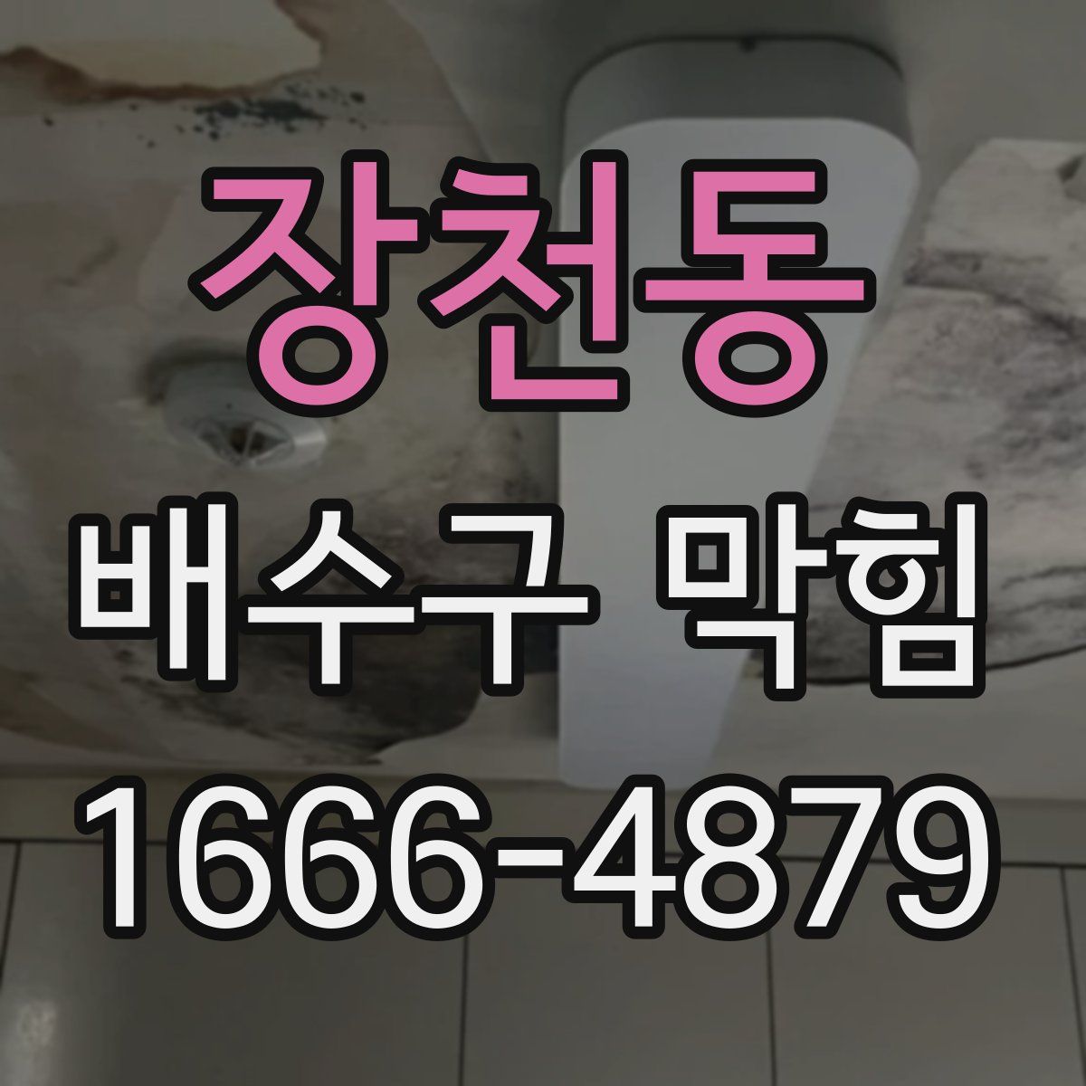 장천동 배수구 막힘