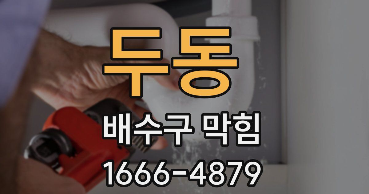 두동 배수구 막힘